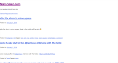 Desktop Screenshot of nikgomez.com